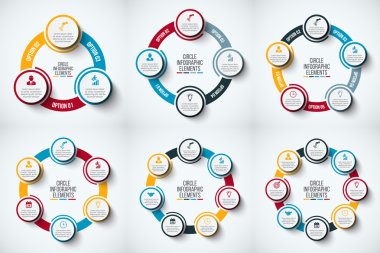 vektör daire Infographic.