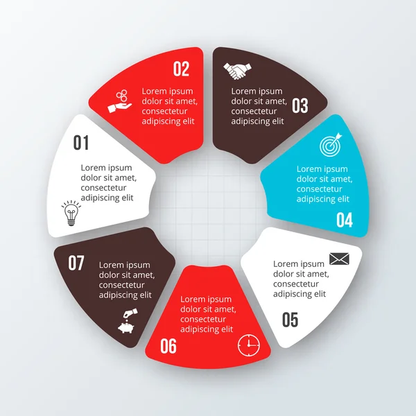 Visualização de dados de negócios. — Vetor de Stock