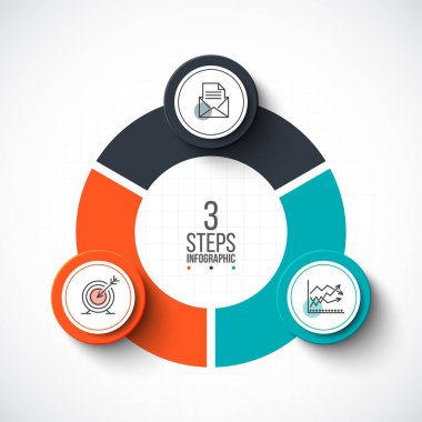 Vektör bilgi tasarım şablonu.