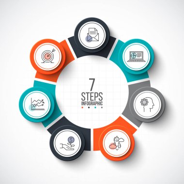 Vektör bilgi tasarım şablonu.