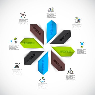 vektör daire Infographic.