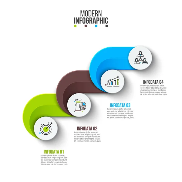 Visualização de dados de negócios. —  Vetores de Stock