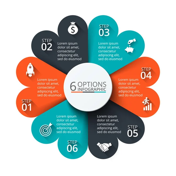 Elemento de círculo vetorial para infográfico . —  Vetores de Stock