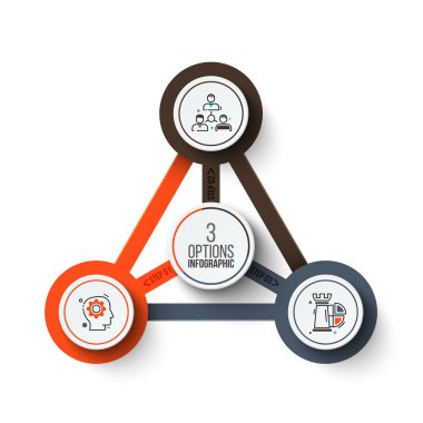 vektör daire Infographic.