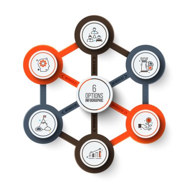 vektör daire Infographic.