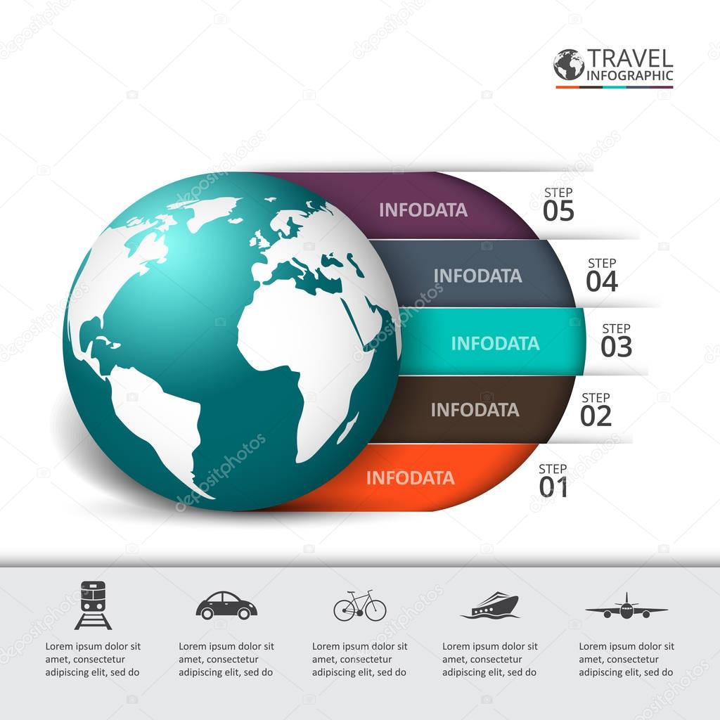 Vector travel infographics.
