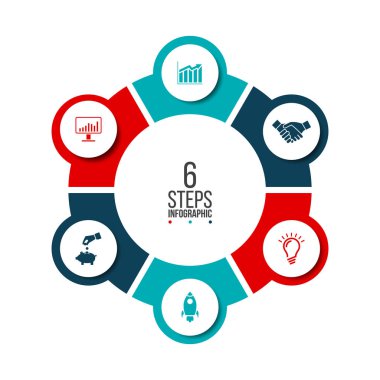 vektör daire Infographic.