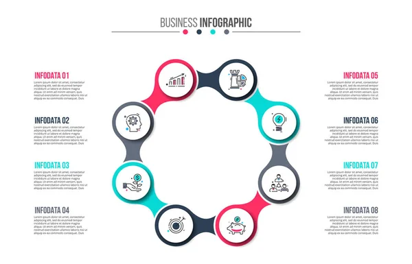 Concepto creativo para infografía . — Vector de stock