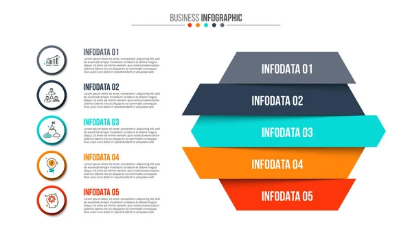 Visualización de datos comerciales. — Vector de stock