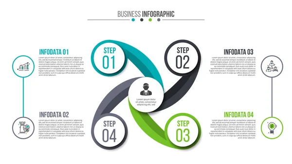 Kreativa koncept för infographic. — Stock vektor