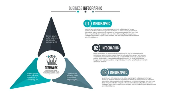 Infographic 위한 창조적인 개념. — 스톡 벡터