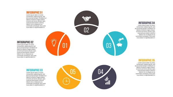 Creatief concept voor de infographic. — Stockvector