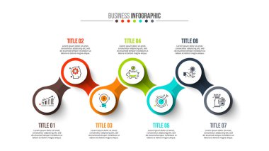 Soyut bilgi grafikleri sayı şablonu.