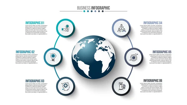 Concepto creativo para infografía . — Vector de stock