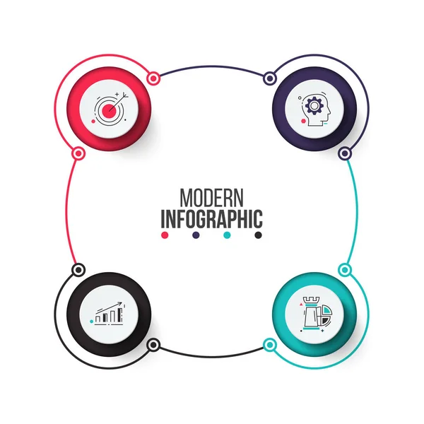 Conceito criativo para infográfico . —  Vetores de Stock