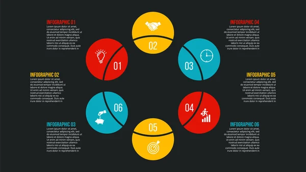 Concetto creativo per infografica . — Vettoriale Stock