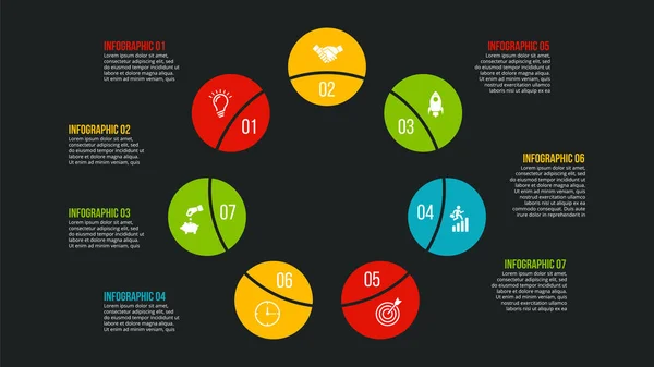 Kreativní koncept pro infografiku. — Stockový vektor