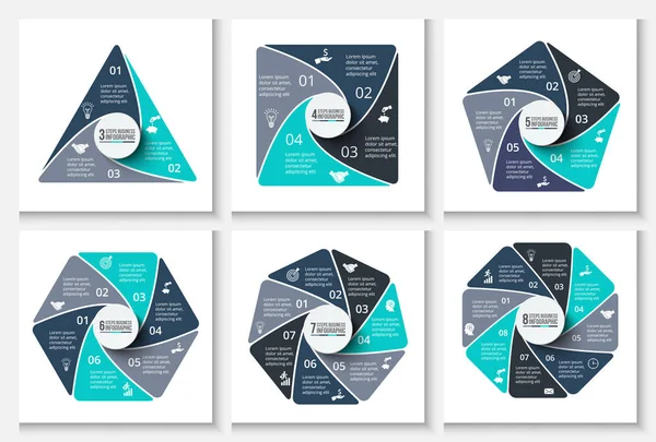 Modelo de design infográfico vetorial . —  Vetores de Stock