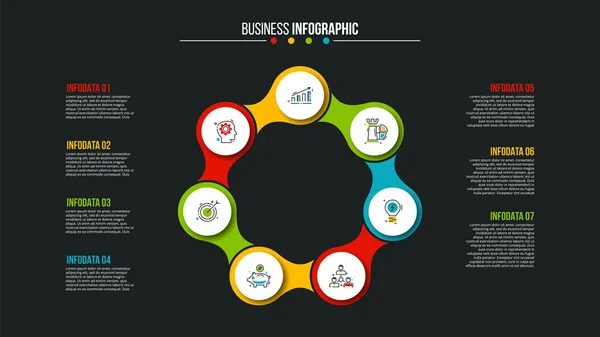 Concepto creativo para infografía . — Vector de stock