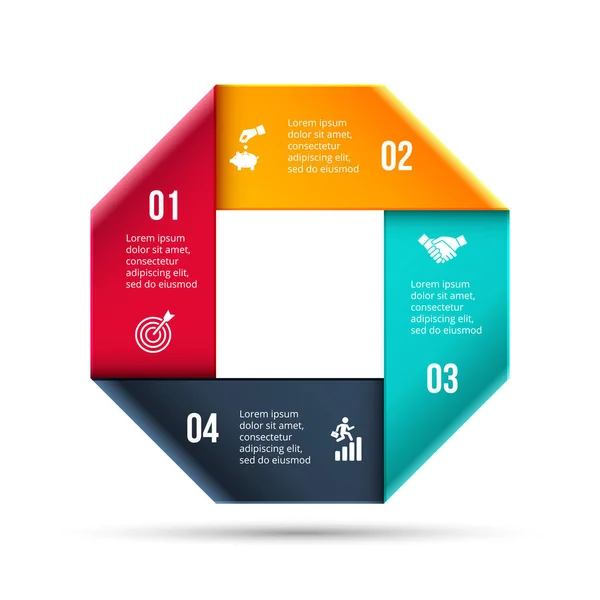 Concepto creativo para infografía . — Archivo Imágenes Vectoriales