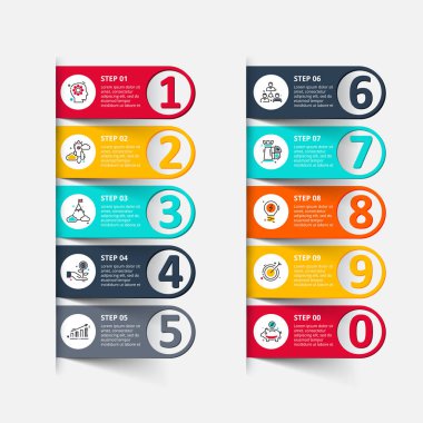 Infographic için vektör öğesi.