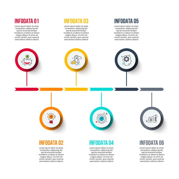 Kreativa koncept för infographic. — Stock vektor