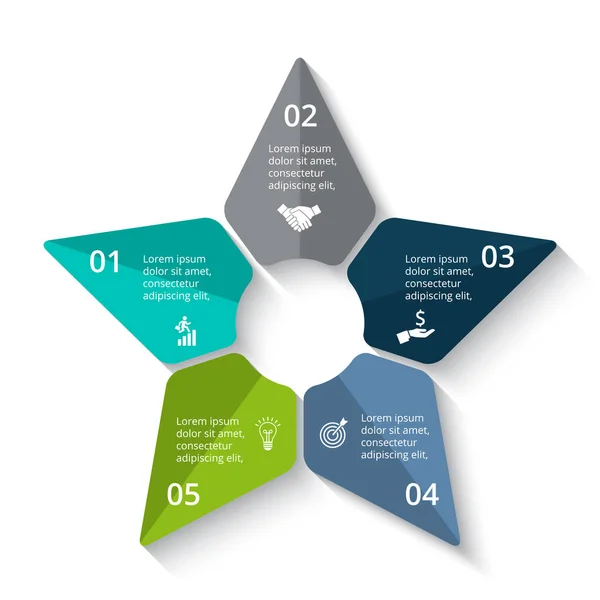 Cirkel vectorelement voor infographic. — Stockvector