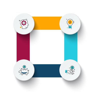 vektör daire Infographic.