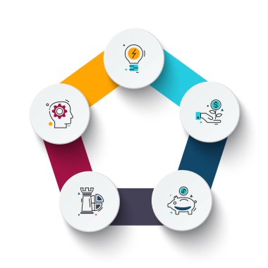 vektör daire Infographic.