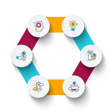 vektör daire Infographic.