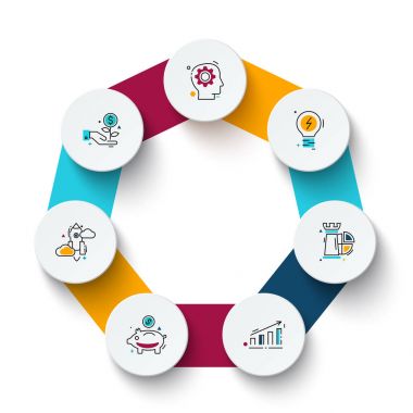 vektör daire Infographic.