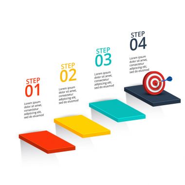 Soyut bilgi grafikleri sayı şablonu.