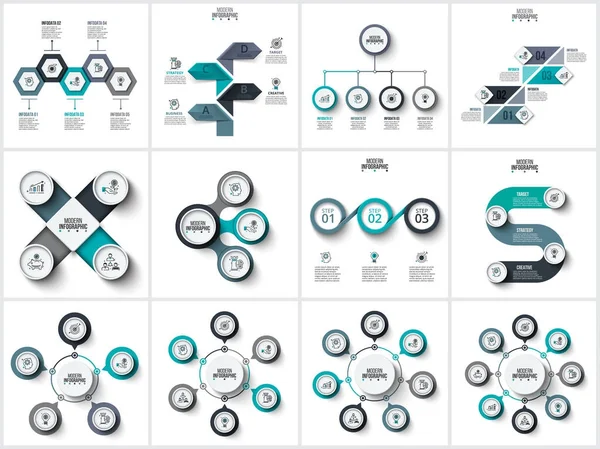 Visualização de dados de negócios. —  Vetores de Stock