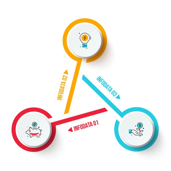 Vektorkreis-Element für Infografik. — Stockvektor