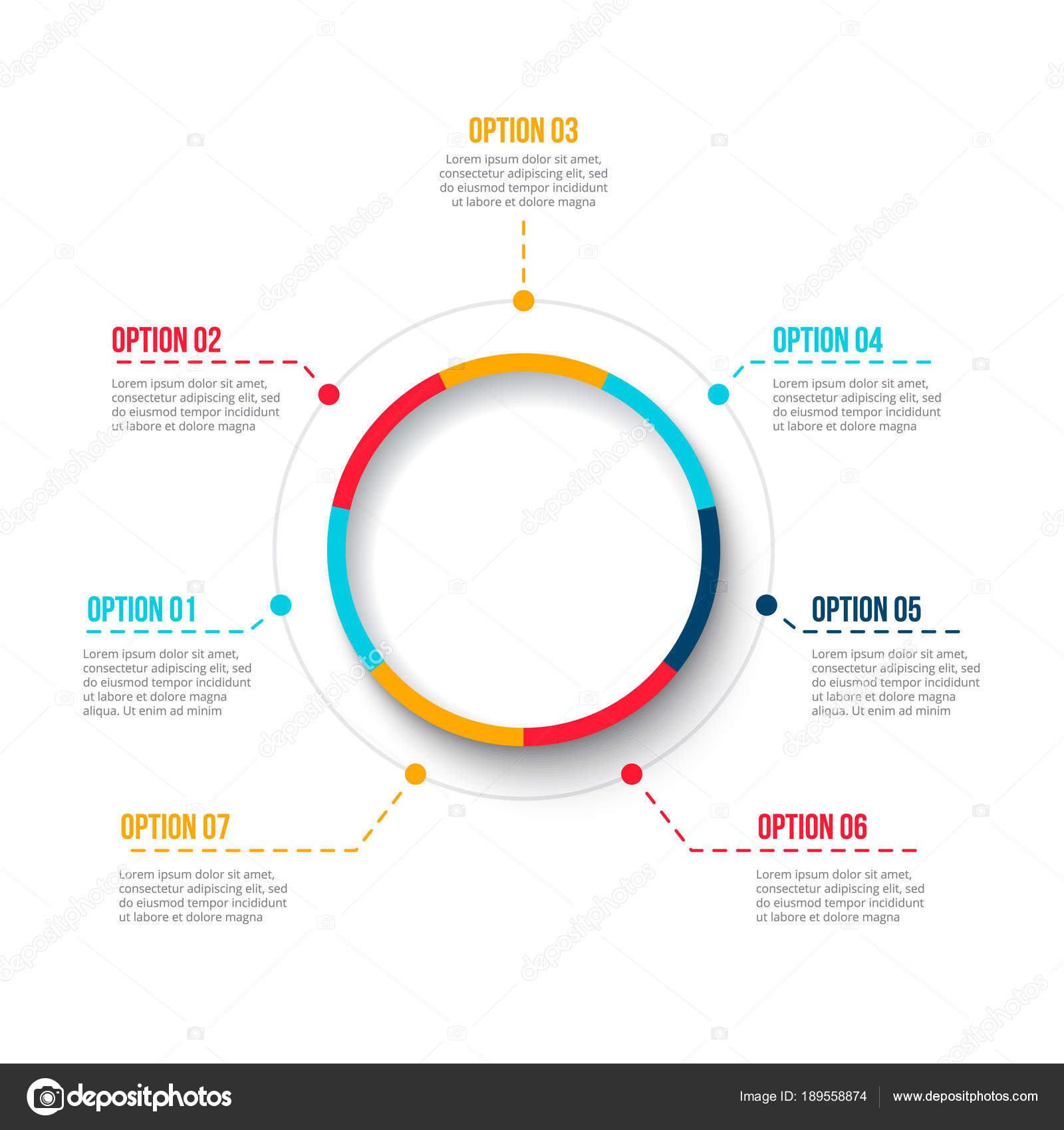 Elemento gráfico do ciclo comercial. Infográfico de Elemento gráfico do ciclo comercial. Infográfico de