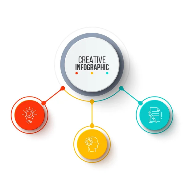 Visualisation des données d'entreprise. Organigramme. Éléments abstraits du graphique, diagramme avec 4 étapes, options, pièces ou processus. Modèle d'affaires vectoriel pour la présentation. Concept créatif pour infographie. — Image vectorielle