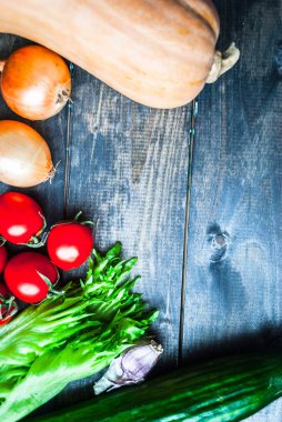 Sebzeler düzleşiyor. Sağlıklı gıda geçmişi