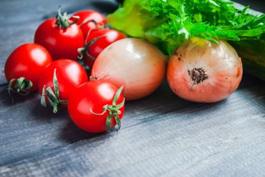 Sebzeler düzleşiyor. Sağlıklı gıda geçmişi