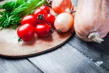 Sebzeler düzleşiyor. Sağlıklı gıda geçmişi