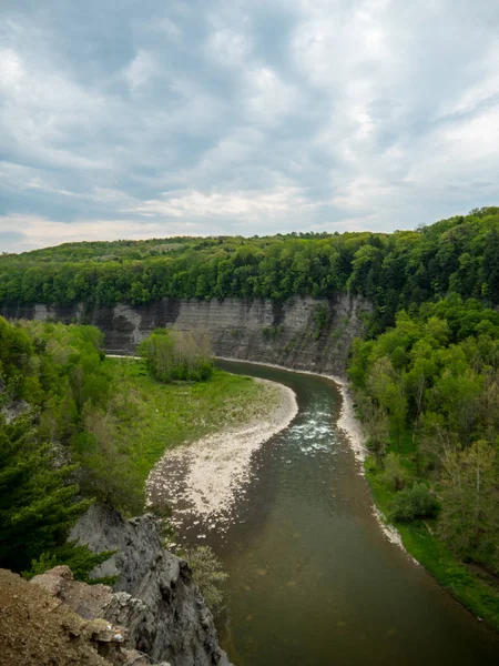 Canyon at Letchworth State park Royalty Free Stock Photos