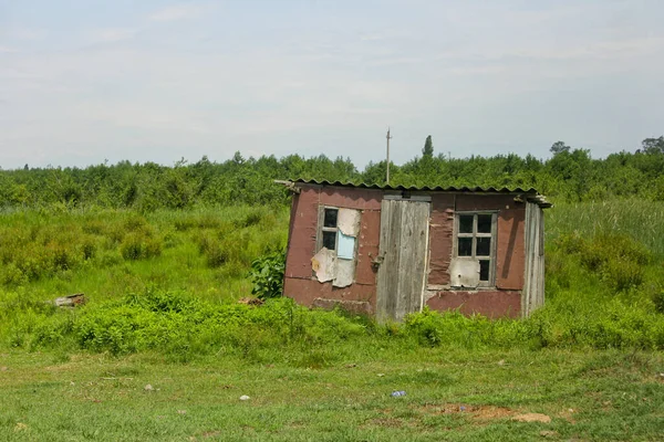 Національний Парк Колхеті Старий Покинутий Будинок Дика Природа Грузії Літній — стокове фото