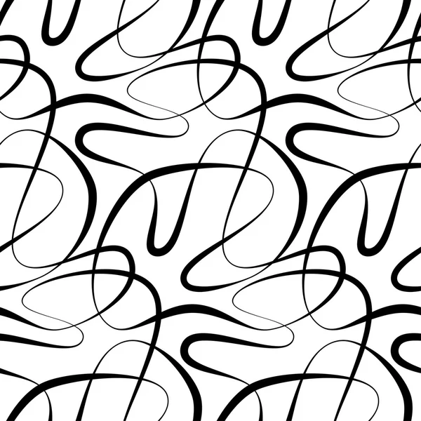 Fond floral vectoriel de lignes tracées — Image vectorielle