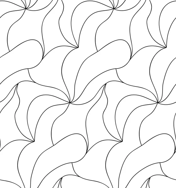 Vector floral background of drawn lines — Stock Vector