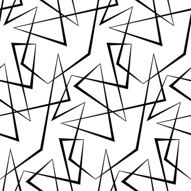 Soyut vektör kesintisiz beyaz arka plan siyah çizgiler.