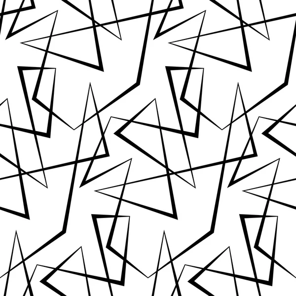 Vector abstracto sin costura fondo blanco de líneas negras . — Vector de stock