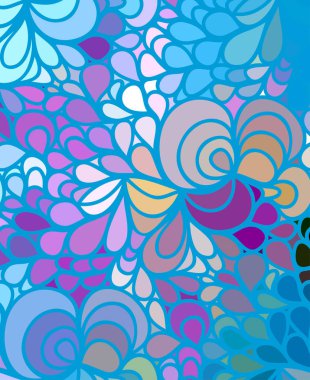 Karalama el çizimlerinin vektör dalga arkaplanı