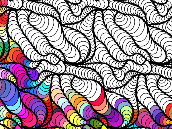 Vektor abstrakte nahtlose Fantasie Muster handgezeichnete Ornamente — Stockvektor