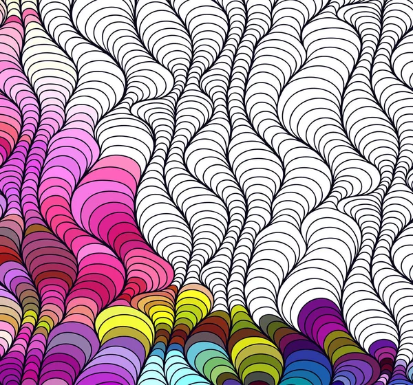 Vektor abstrakte nahtlose Fantasie Muster handgezeichnete Ornamente — Stockvektor