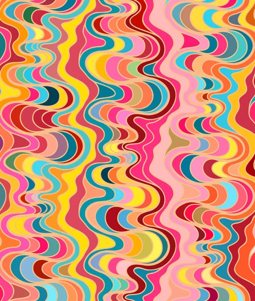 Fond d'onde vectorielle de lignes dessinées à la main doodle — Image vectorielle