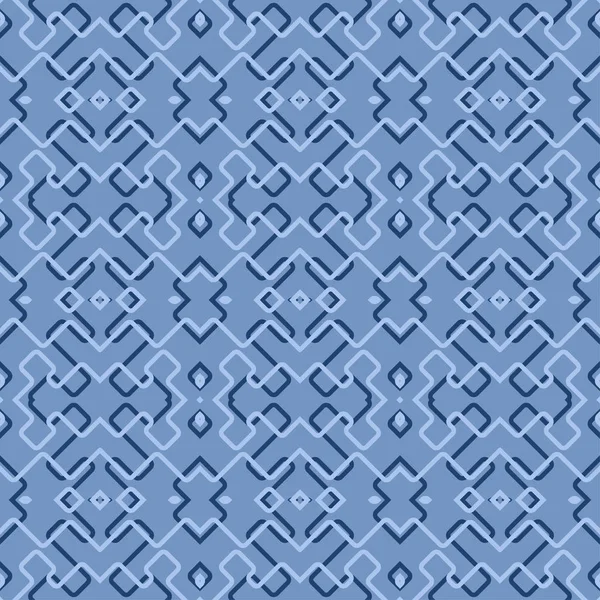 Retro blauw naadloze Vector Wallpaper — Stockvector